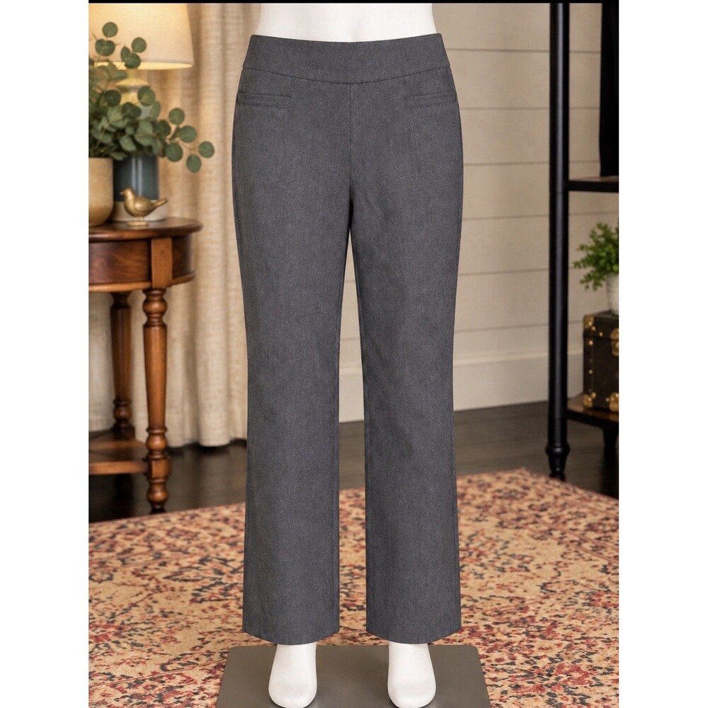 Liz Claiborne Career Size 8 Women’s Gray Pull On Dress Pants 32x31
